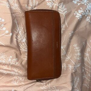 Reddish Brown Fossil Wallet